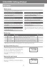 Preview for 2 page of Kawai ES520 Midi Settings Manual