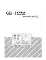 Preview for 1 page of Kawai GB-1 Owner'S Manual