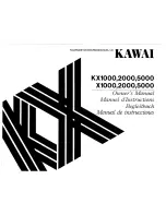 Kawai KX1000 Owner'S Manual preview