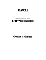 Kawai MP9500 Owner'S Manual preview