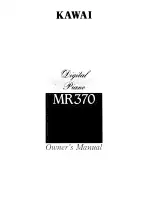 Kawai MR370 Owner'S Manual preview