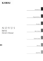 Kawai Novus NV10 Owner'S Manual preview