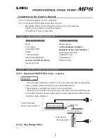 Предварительный просмотр 3 страницы Kawai Stage Piano MP8 Update Manual