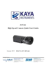 Kaya Instruments JetCam Quick Start Manual preview