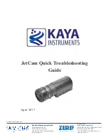 Kaya Instruments JetCam Quick Troubleshooting Manual preview