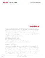 Preview for 102 page of Kayden CLASSIC Series Product Manual