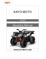 KAYO MOTO AU180 Assembly Manual preview
