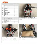 Preview for 3 page of KAYO MOTO TD125 Assembly Manual