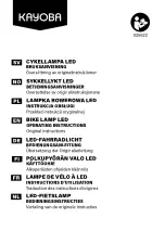 Preview for 1 page of Kayoba 025622 Operating Instructions Manual