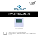 Preview for 1 page of Kaysun KCCHT-06 MODBUS Owner'S Manual