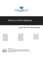 Предварительный просмотр 1 страницы Kaysun KCIS-52 DR11 Installation Manual