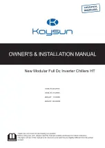 Kaysun KEM-HT-75 Owners & Installation Manual preview