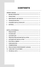 Preview for 2 page of Kaysun Mini Amazon KMF-180 DTR6 Owners And Installation Manual