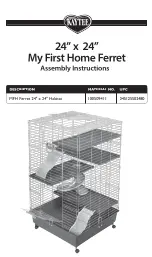 Kaytee My First Home Ferret Installation Manual предпросмотр