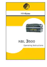 KBL 3500 Operating Instructions Manual preview