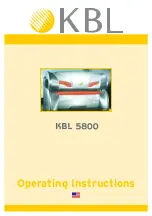 KBL megaSun 5800 Operating Instructions Manual preview