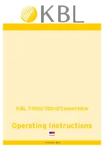 KBL megaSun 7900 Operating Instructions Manual preview