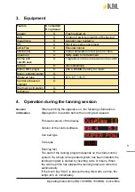 Preview for 9 page of KBL megaSun 7900 Operating Instructions Manual