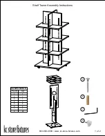 KC STORE FIXTURES 55015 Assembly Instructions предпросмотр