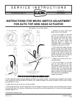 Keating Of Chicago Macro Switch Adjustment For Auto Top Side Head... Service Instructions preview