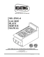 Keating Of Chicago MG-2 Service Manual предпросмотр