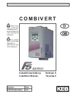 KEB COMBIVERT F5 Servo Installation Manual preview