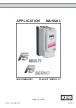KEB COMBIVERT F5 Applications Manual preview