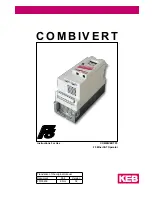 KEB COMBIVERT F5 Instructions For Use Manual preview