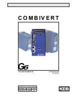 KEB COMBIVERT G6 series Programming Manual предпросмотр