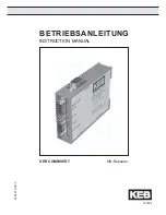 KEB Combivert Instruction Manual preview