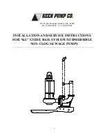 Keen Pump KL Installation And Service Instructions Manual предпросмотр