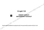 Preview for 111 page of KEEWAY K-LIGHT 125 Owner'S Manual And Warranty