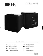 Preview for 1 page of KEF KUBE-1 Installation Manual