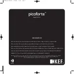 Preview for 2 page of KEF picoforte 3 Instructions Manual