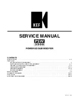 Preview for 1 page of KEF PSW3500 Service Manual