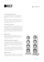 Preview for 14 page of KEF q series Owner'S Manual