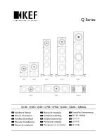 KEF Q100 Installation Manual preview