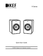 Preview for 1 page of KEF X300A Quick Start Manual