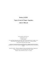 Preview for 2 page of Keithley 2230G-30-3 User Manual