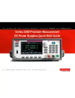 Preview for 1 page of Keithley 2280 Series Quick Start Manual