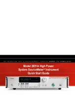 Keithley 2651A Quick Start Manual preview