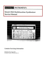 Preview for 1 page of Keithley 3940 Service Manual