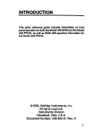 Preview for 2 page of Keithley 428 Quick Reference Manual