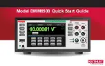 Keithley DMM6500 Quick Start Manual предпросмотр