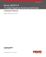 Keithley DMM7510 Calibration Manual preview