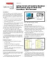Preview for 1 page of Keithley Interactive SourceMeter 2450 Application Note