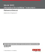Keithley Interactive SourceMeter 2450 Reference Manual предпросмотр