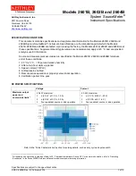 Keithley System SourceMeter 2601B Instrument Specifications предпросмотр