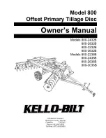 Preview for 1 page of KELLO-BILT 800 Series Owner'S Manual