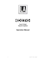 LA Audio EQ231G Operation Manual preview